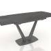 modello 3D Tavolo pieghevole Livorno 120-180 (ceramica grigia) - anteprima