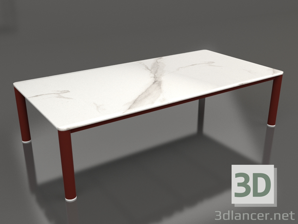 3d model Coffee table 70×140 (Wine red, DEKTON Aura) - preview
