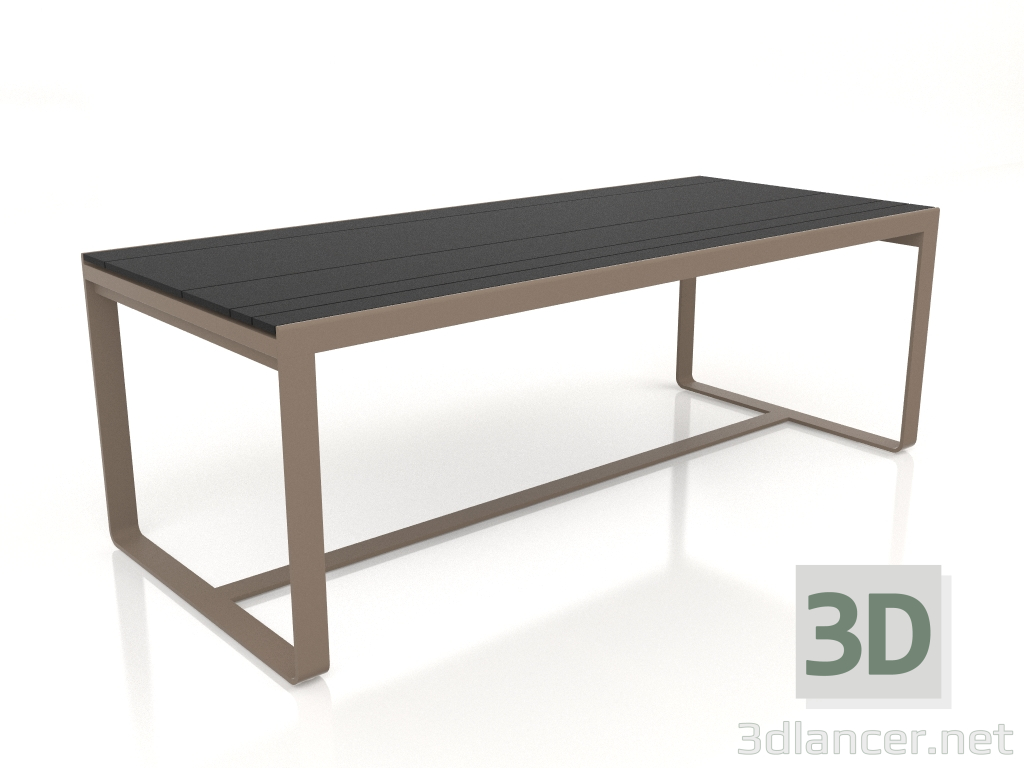 modello 3D Tavolo da pranzo 210 (DEKTON Domoos, Bronzo) - anteprima