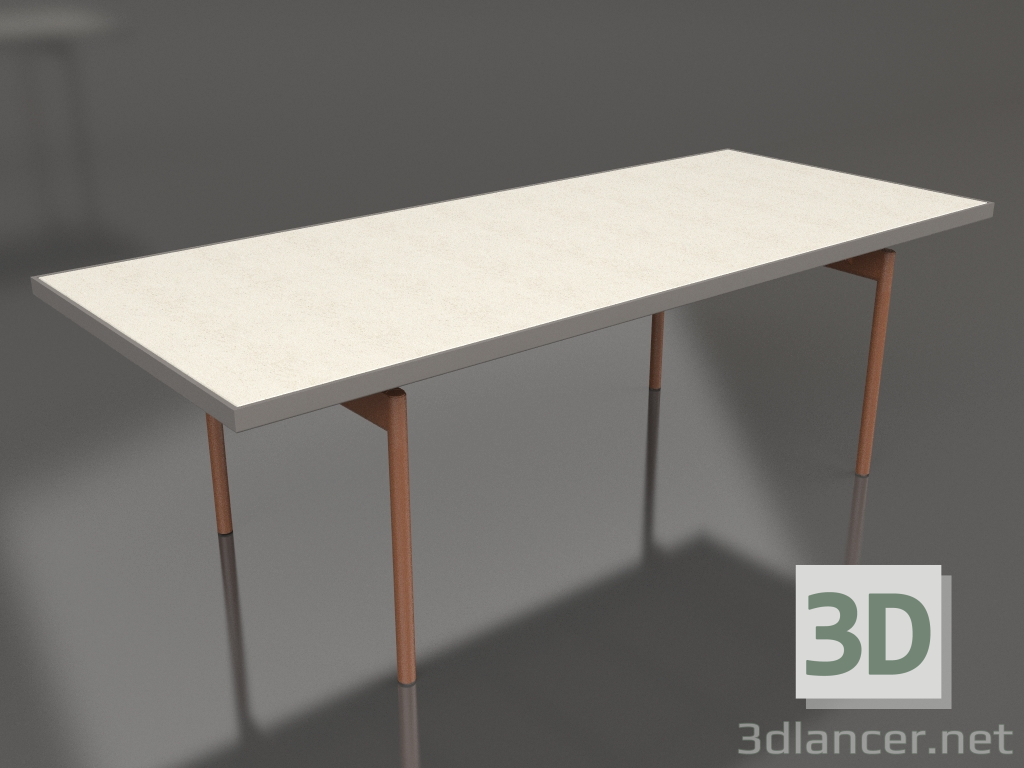 modello 3D Tavolo da pranzo (Grigio quarzo, DEKTON Danae) - anteprima