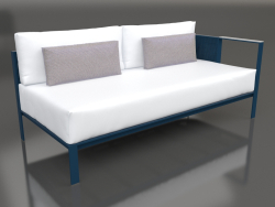 Sofa module, section 1 right (Grey blue)