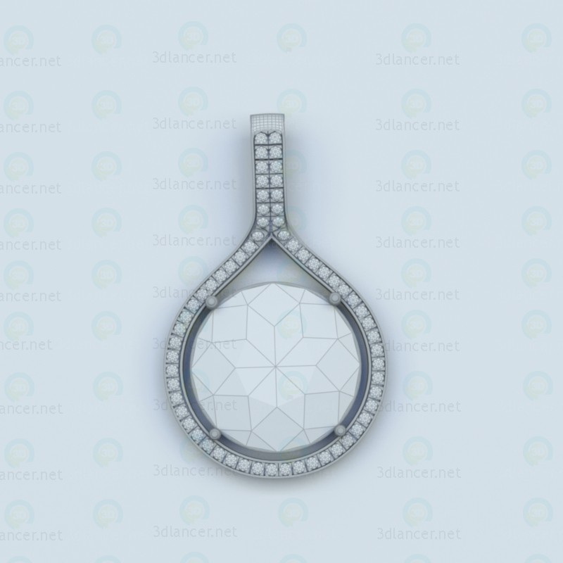 Colgante de la joyería 3D modelo Compro - render Colgante de la joyería 3D modelo Compro - render