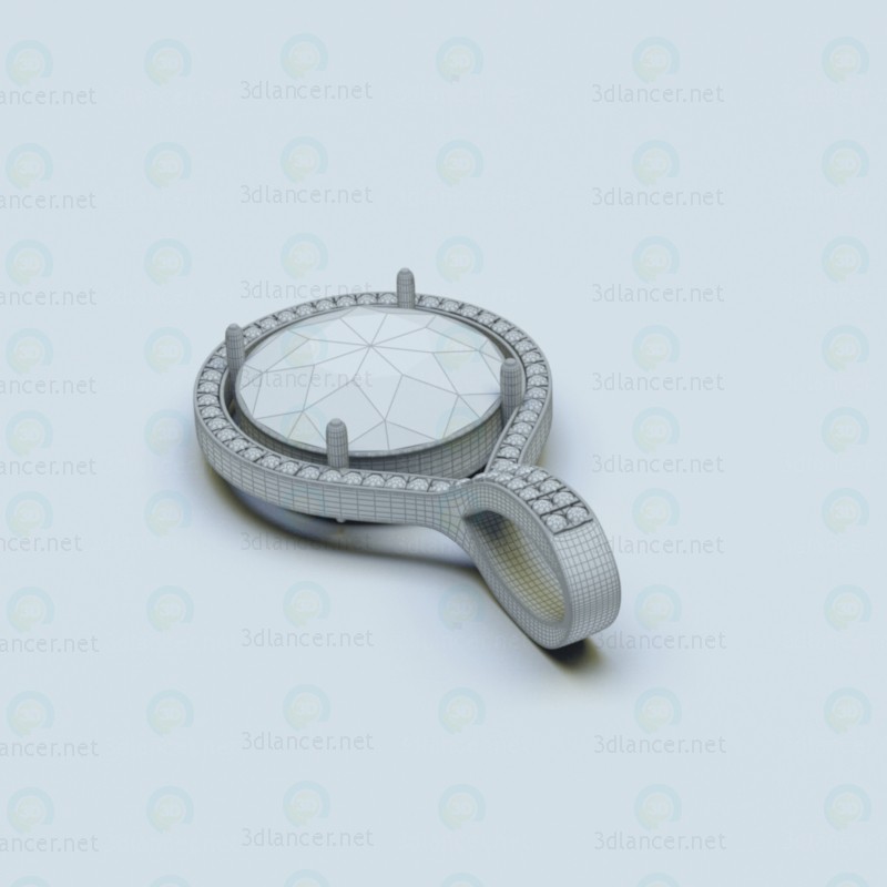 Colgante de la joyería 3D modelo Compro - render Colgante de la joyería 3D modelo Compro - render