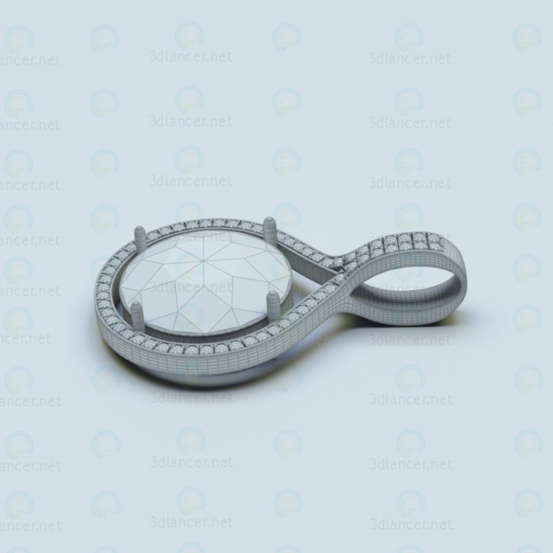 Colgante de la joyería 3D modelo Compro - render Colgante de la joyería 3D modelo Compro - render