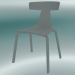 3D modeli İstiflenebilir sandalye REMO ahşap sandalye (1415-20, kül grisi) - önizleme
