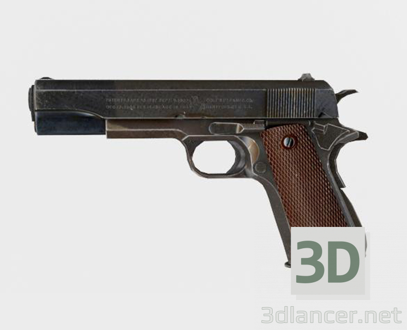 modèle 3D Colt 1911 - preview