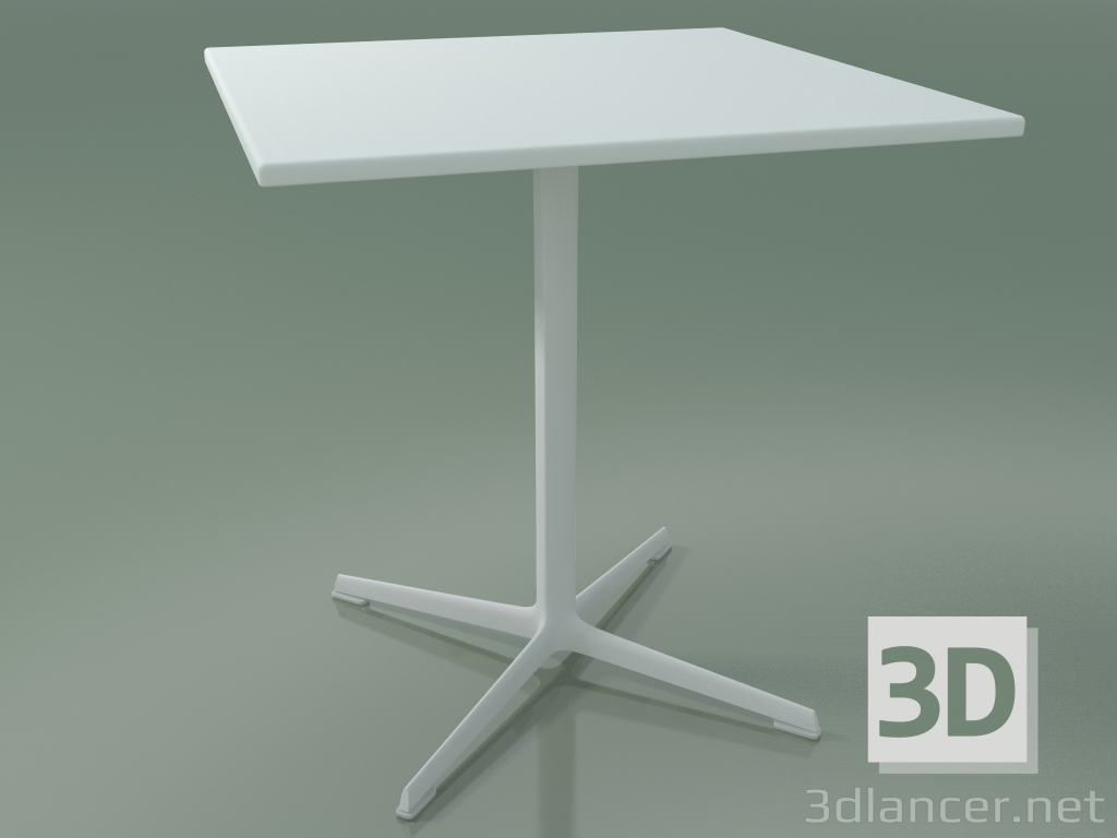 3D Modell Quadratischer Tisch 0965 (H 74 - 70 x 70 cm, M02, V12) - Vorschau