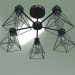 3d model Ceiling chandelier 70107-5 (black) - preview