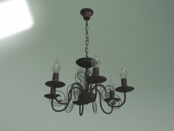 Pendant chandelier 60018-6 (black with gold)