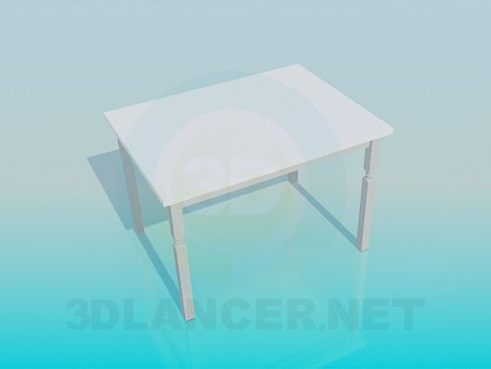 3d model Kitchen table - preview 3d model Kitchen table - preview