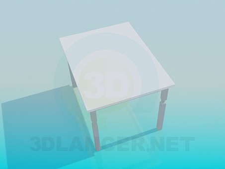 3d model Kitchen table - preview 3d model Kitchen table - preview