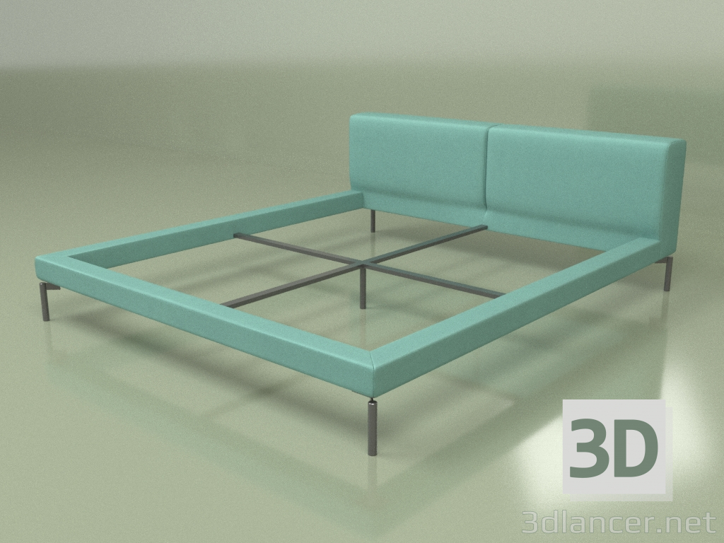 3 डी मॉडल डबल बेड कैनेली - पूर्वावलोकन