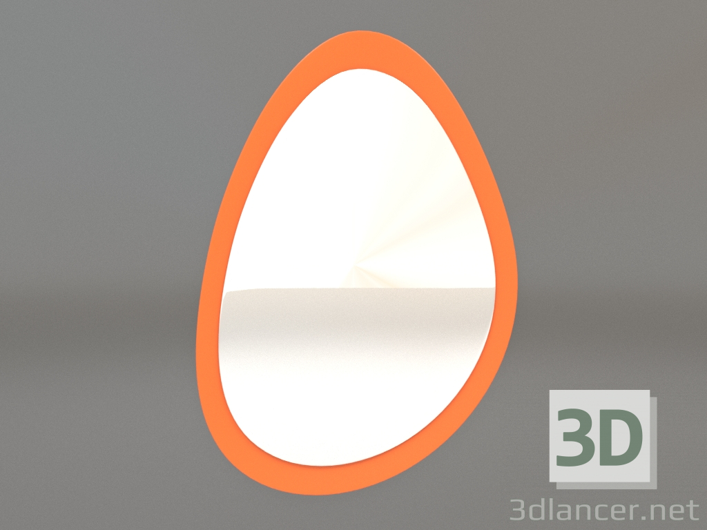 modèle 3D Miroir ZL 05 (611x883, orange vif lumineux) - preview