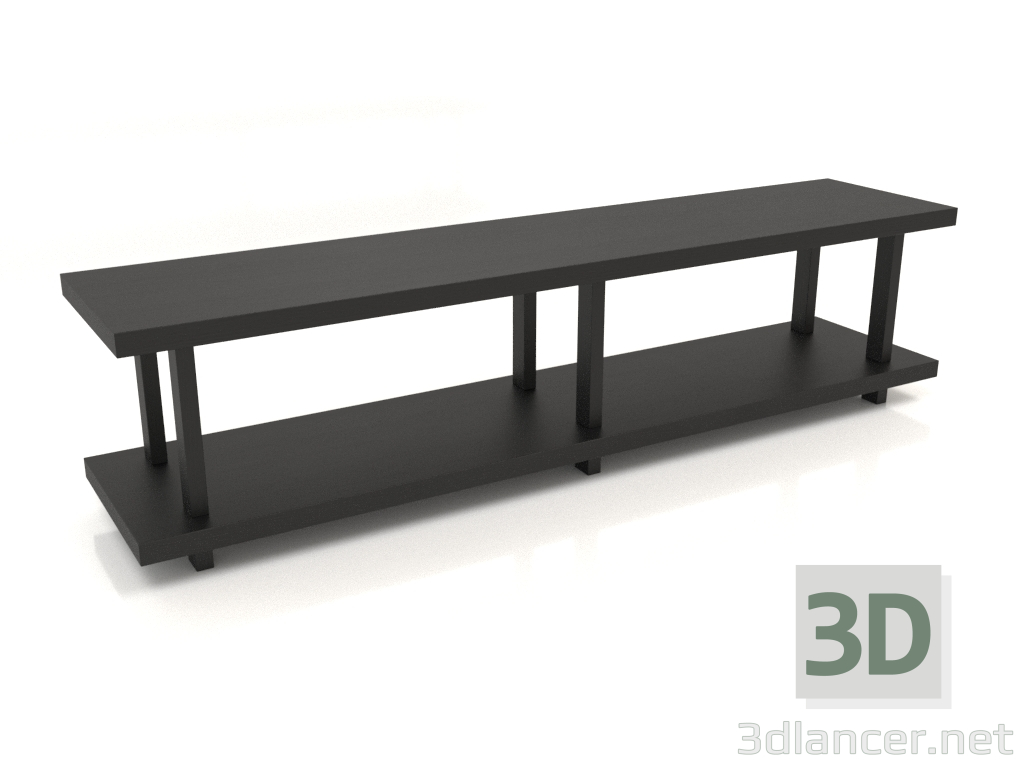 modello 3D Rack ST 01 (1800x400x450, legno nero) - anteprima