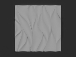 Gypsum 3D panel Wave