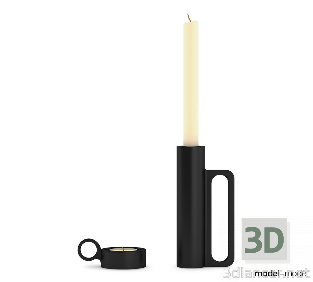 3D Modell Kerze - Vorschau