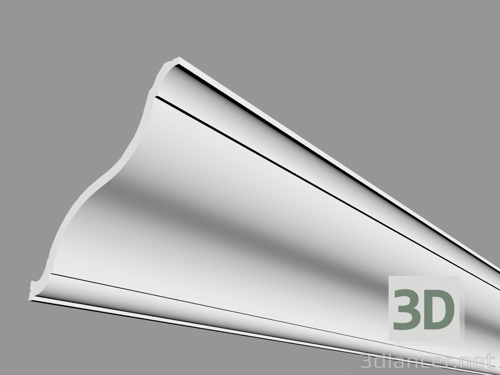 3D modeli Korniş C335 (200 x 22,2 x 20,2 cm) - önizleme