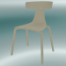 modèle 3D Chaise empilable Chaise REMO en bois (1415-20, craie de cendre) - preview