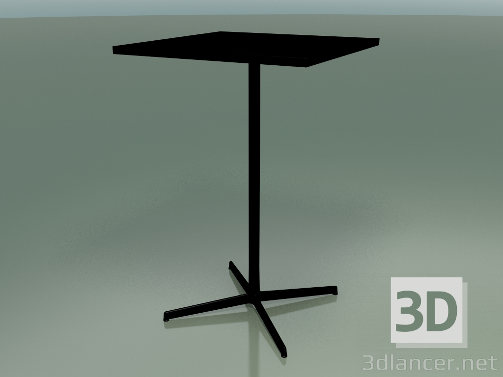 3D Modell Quadratischer Tisch 5519, 5539 (H 105 - 69 x 69 cm, Schwarz, V39) - Vorschau