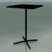 modèle 3D Table carrée 5519, 5539 (H 105 - 69x69 cm, Noir, V39) - preview