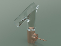Змішувач для раковини, одноручковий, 140, зі скляним зливом (12112300)