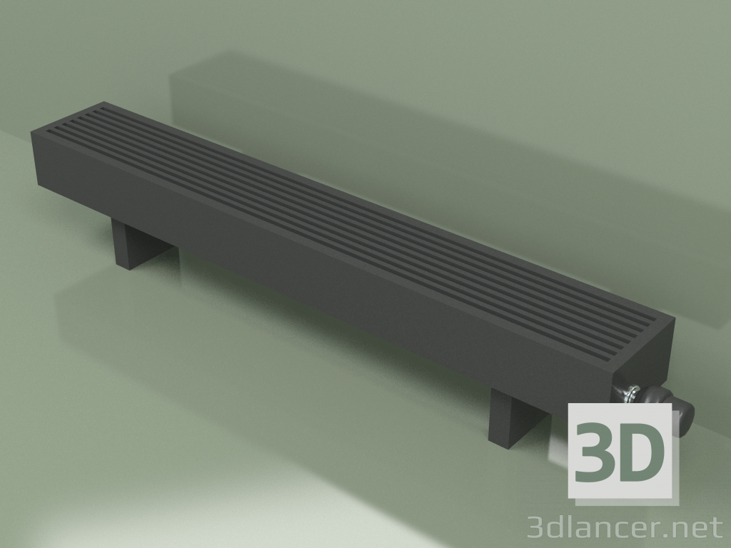 modello 3D Convettore - Aura Basic (90x1000x146, RAL 9005) - anteprima
