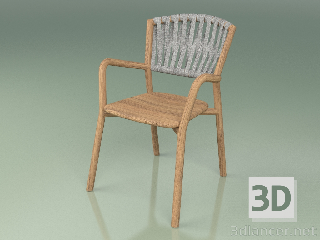 3d model Chair 161 (Teak, Belt Stone) - preview