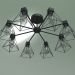 3d model Ceiling chandelier 70107-8 (black) - preview