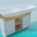 modèle 3D Deux puits sur une table de chevet - preview