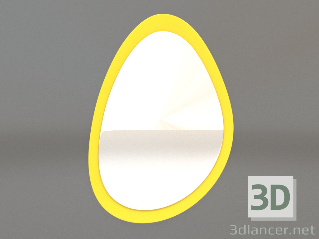 3d model Mirror ZL 05 (611х883, luminous yellow) - preview