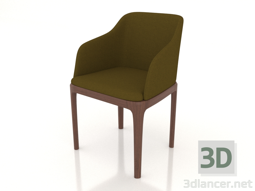3D Modell Stuhldame (grün) - Vorschau