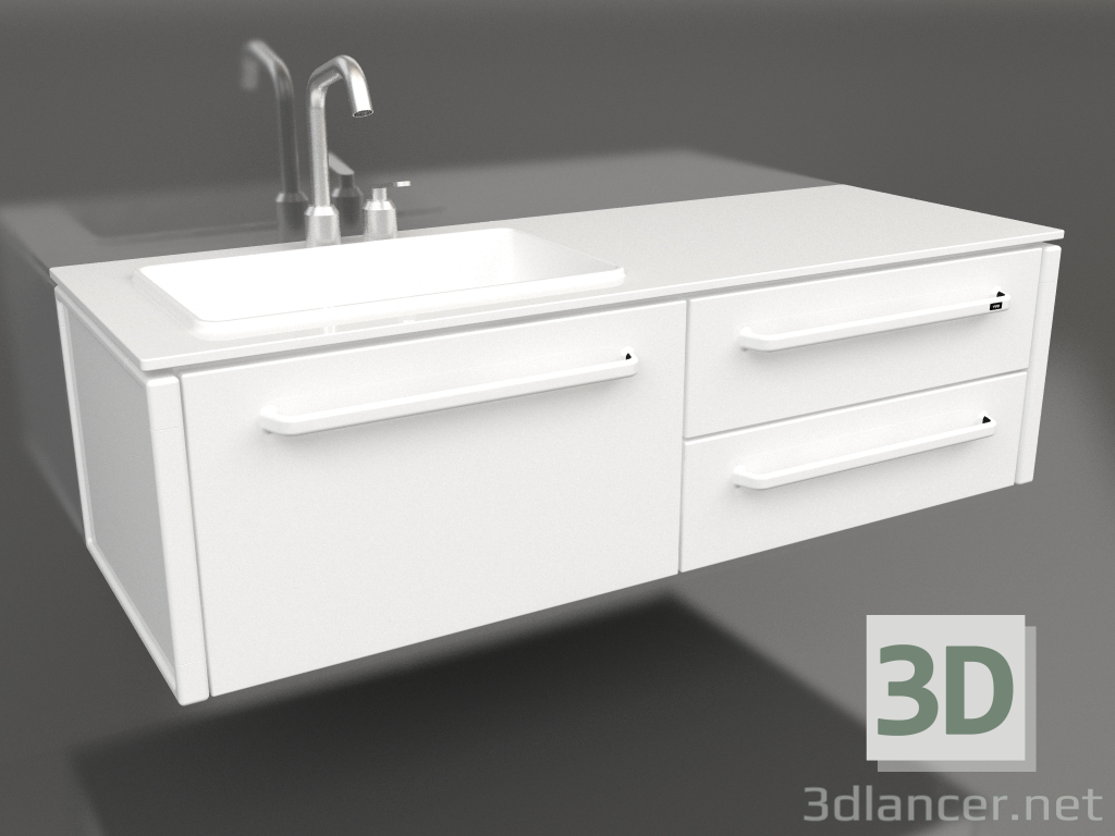 3d model Módulo de baño mediano VIPP982 - vista previa