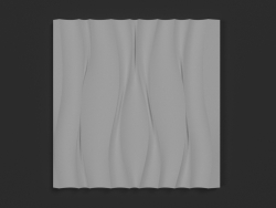 Gypsum 3D panel Wave of the Atlantic