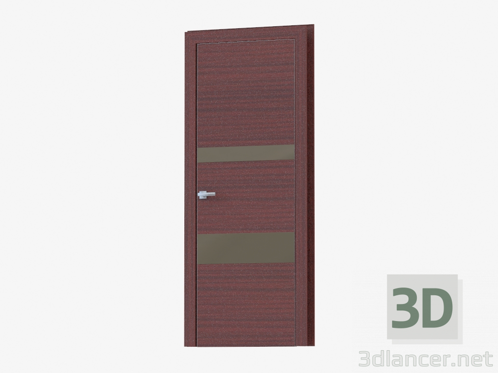 3d model Puerta de interroom (30.31 bronza plata) - vista previa