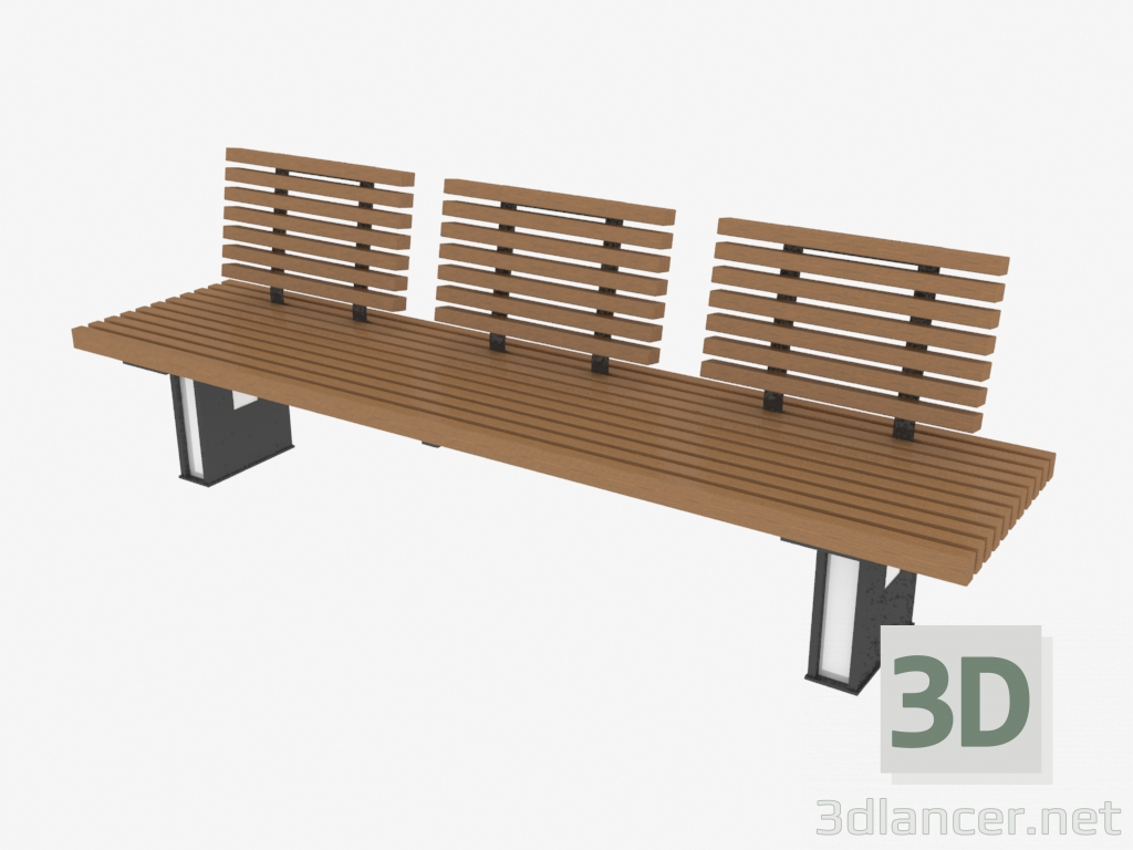 modello 3D Panchina (8012) - anteprima