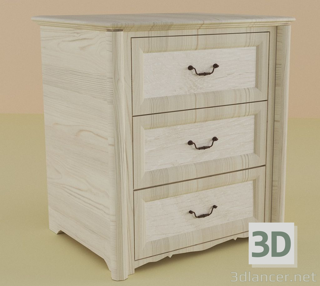 3d model Nightstand - preview 3d model Nightstand - preview