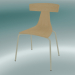 Modelo 3d Cadeira REMO estrutura metálica cadeira de madeira (1416-20, cinza natural, bege) - preview