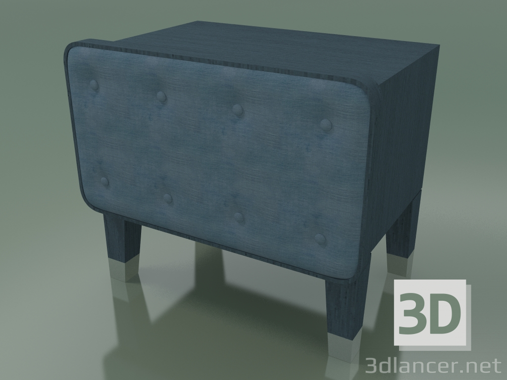 3d model Bedside table (51, Blue) - preview