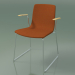 3d model Chair 3954 (on rails, with armrests, with upholstery) - preview