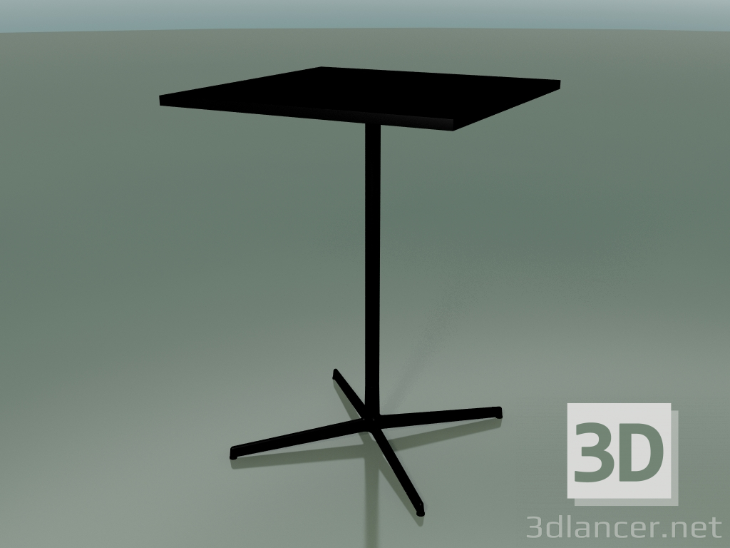 3d model Square table 5520, 5540 (H 105 - 79x79 cm, Black, V39) - preview