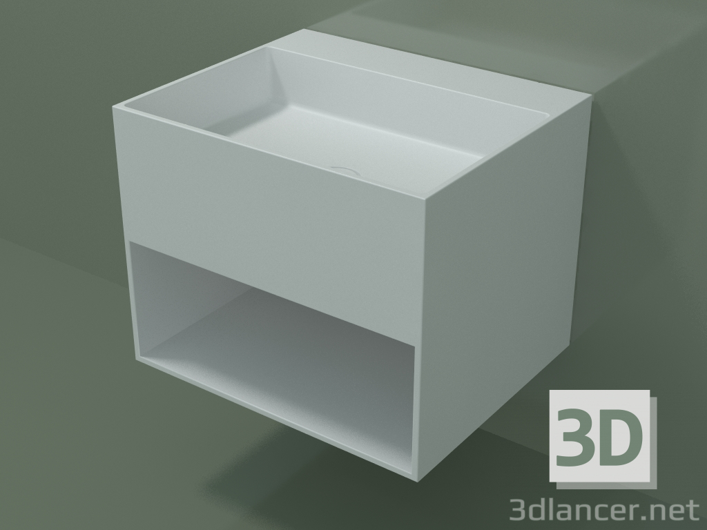 3D Modell Wandwaschbecken Giorno (06UN33301, Gletscherweiß C01, L 60, P 50, H 48 cm) - Vorschau