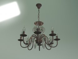 Hanging chandelier 60018-8 (black with gold)