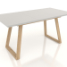 3D modeli Katlanır masa Manchester 120-160 (beyaz karaağaç) - önizleme
