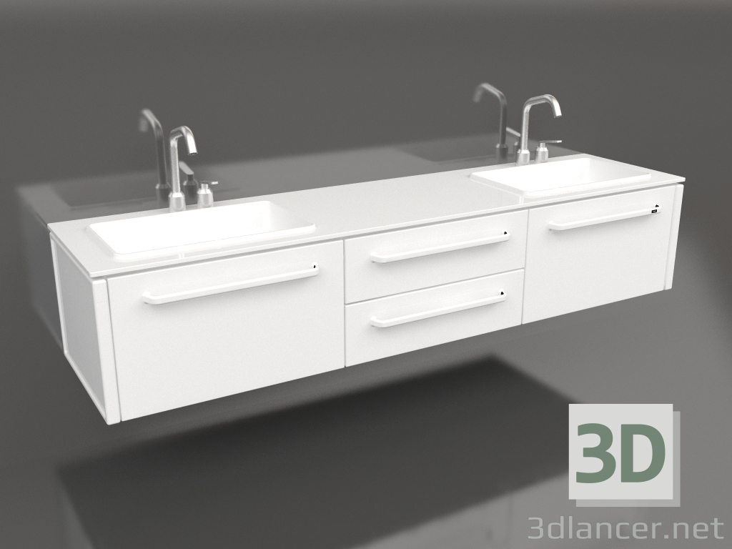 3d модель Модуль для ванної кімнати великий VIPP983 – превью