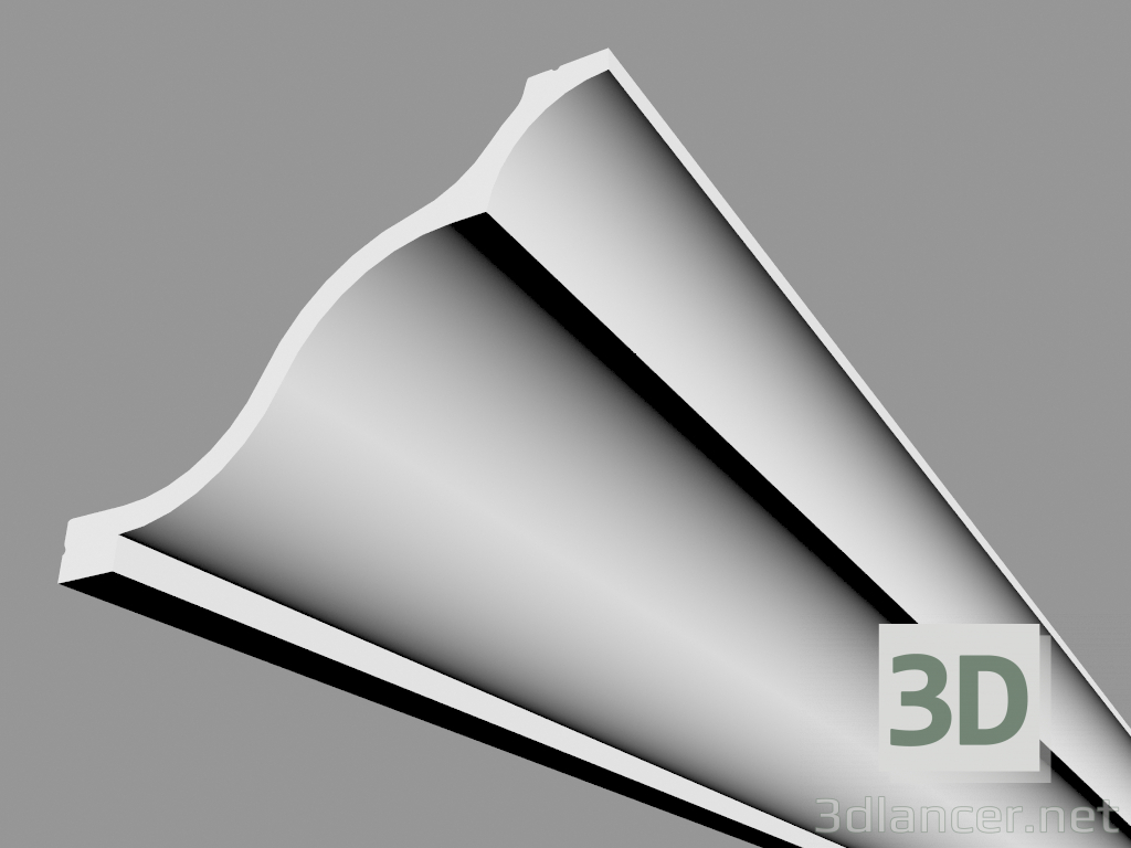 3d model Cornice C337 (200 x 25,6 x 17,2 cm) - vista previa