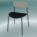3d model Chair Pavilion (AV3, H 76cm, 50x52.5cm, Lacquered oak, Leather - Black Silk) - preview