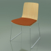 3D modeli Sandalye 3981 (bir kızakta, koltukta bir yastık ile, doğal huş ağacı) - önizleme