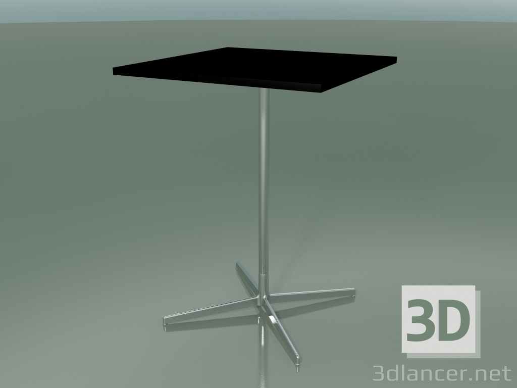 3d model Square table 5520, 5540 (H 105 - 79x79 cm, Black, LU1) - preview