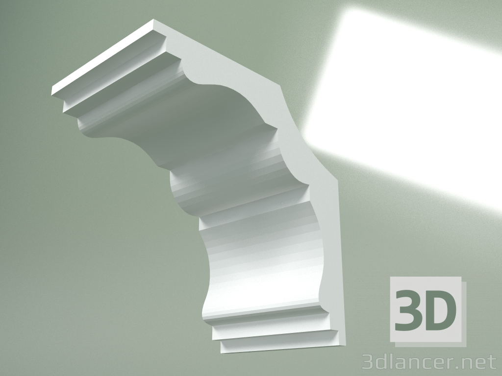 3D modeli Alçı korniş (tavan kaidesi) KT427 - önizleme