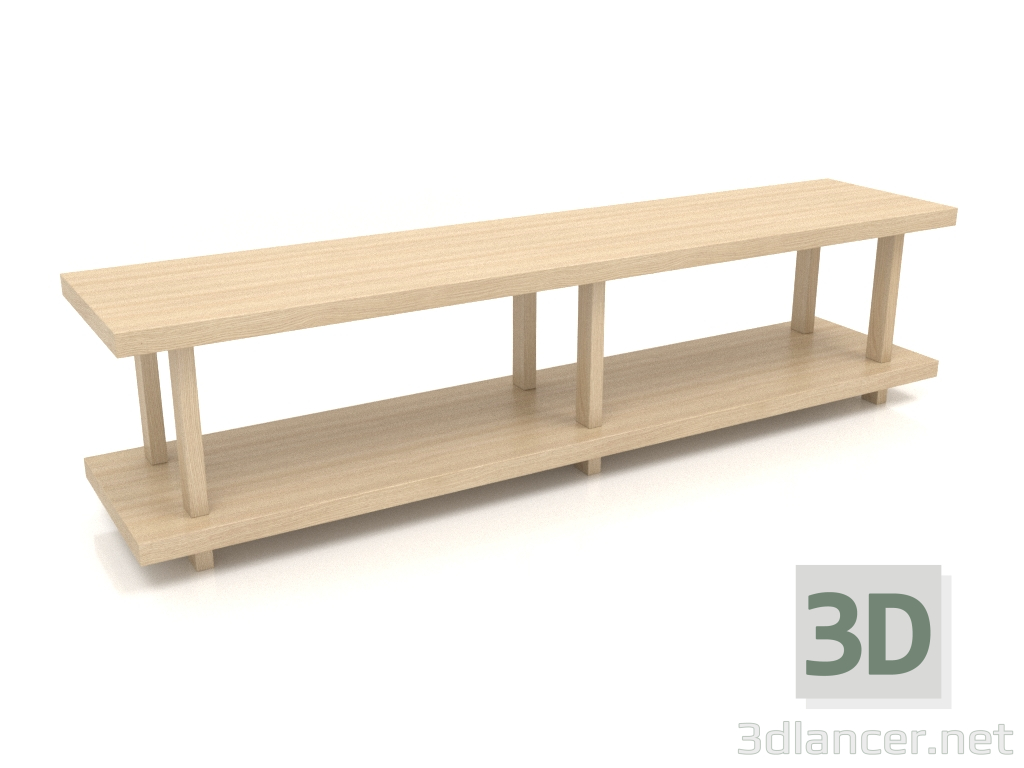 3 डी मॉडल रैक एसटी 01 (1800x400x450, लकड़ी सफेद) - पूर्वावलोकन